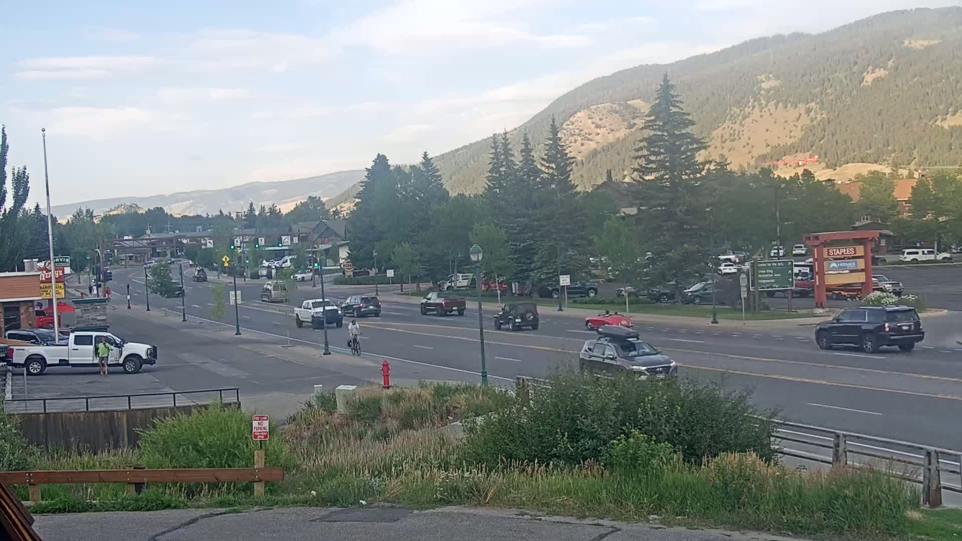 Jackson Hole, Jackson W Broadway Street 191 Live Cam - Jackson, Teton, Wyoming, USA