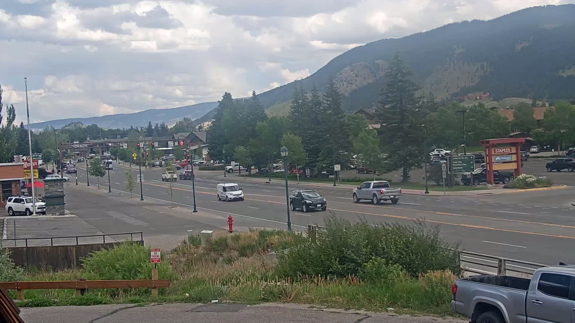 Jackson Hole, Jackson W Broadway Street 191 Live Cam - Jackson, Teton, Wyoming, USA