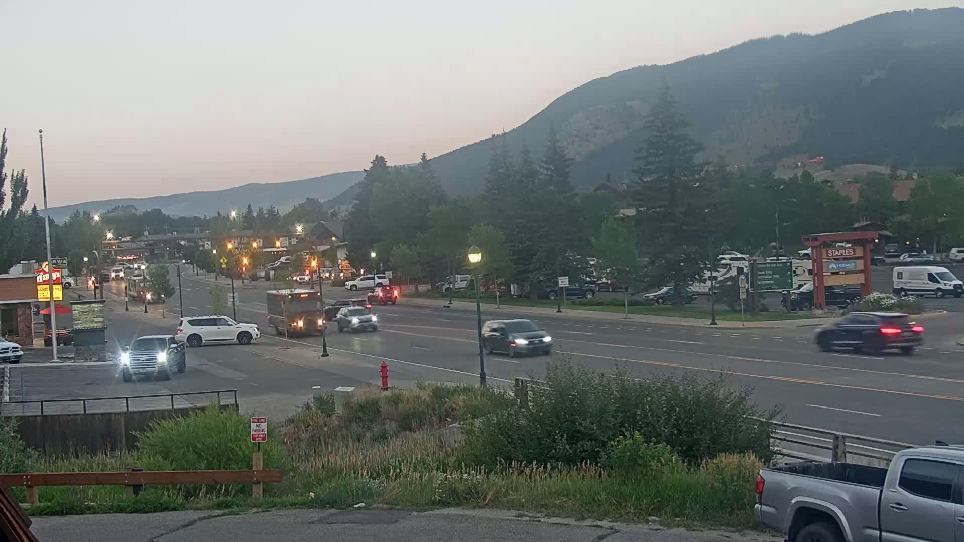 Jackson Hole, Jackson W Broadway Street 191 Live Cam - Jackson, Teton, Wyoming, USA