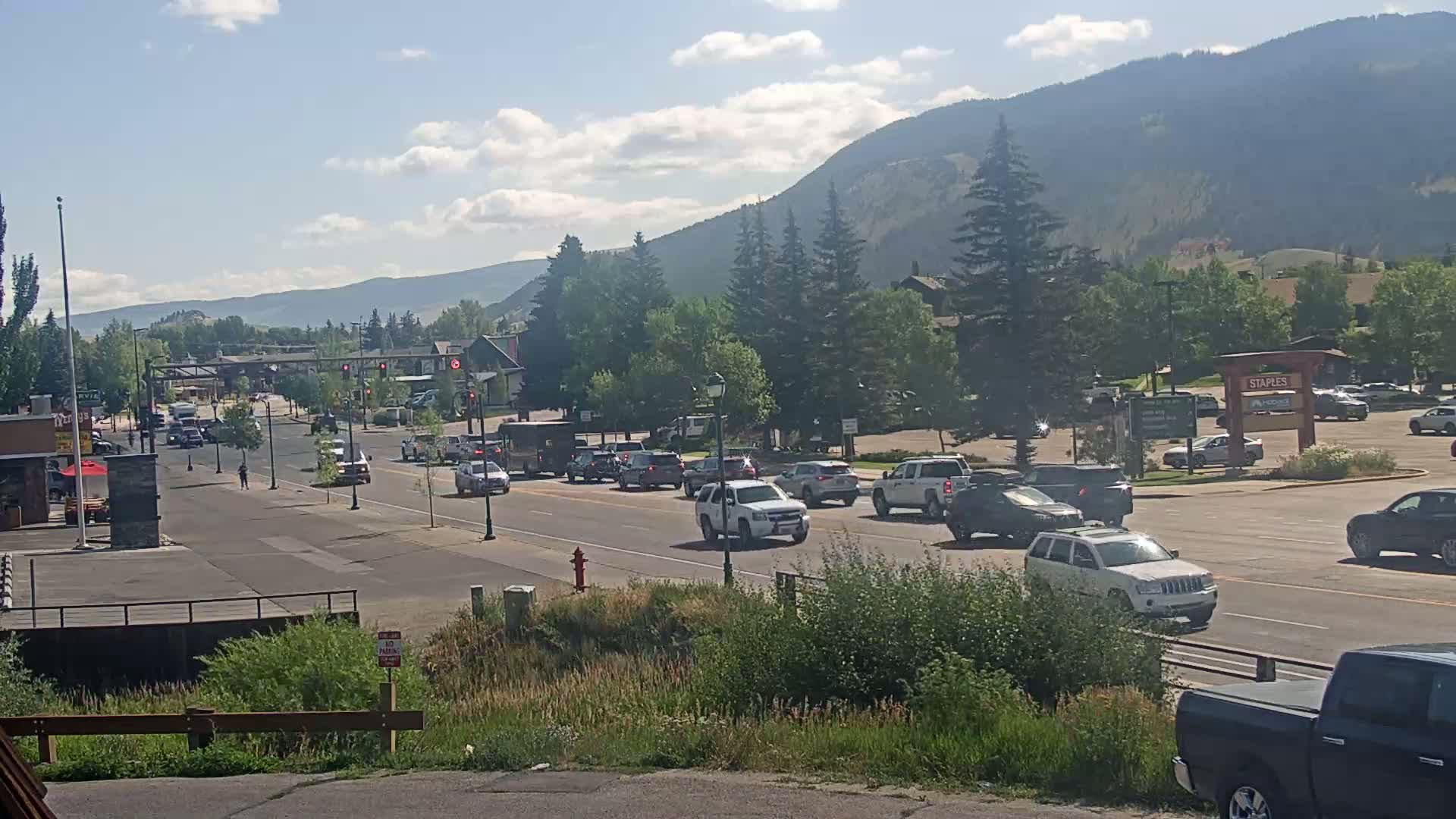 Jackson Hole, Jackson W Broadway Street 191 Live Cam - Jackson, Teton, Wyoming, USA
