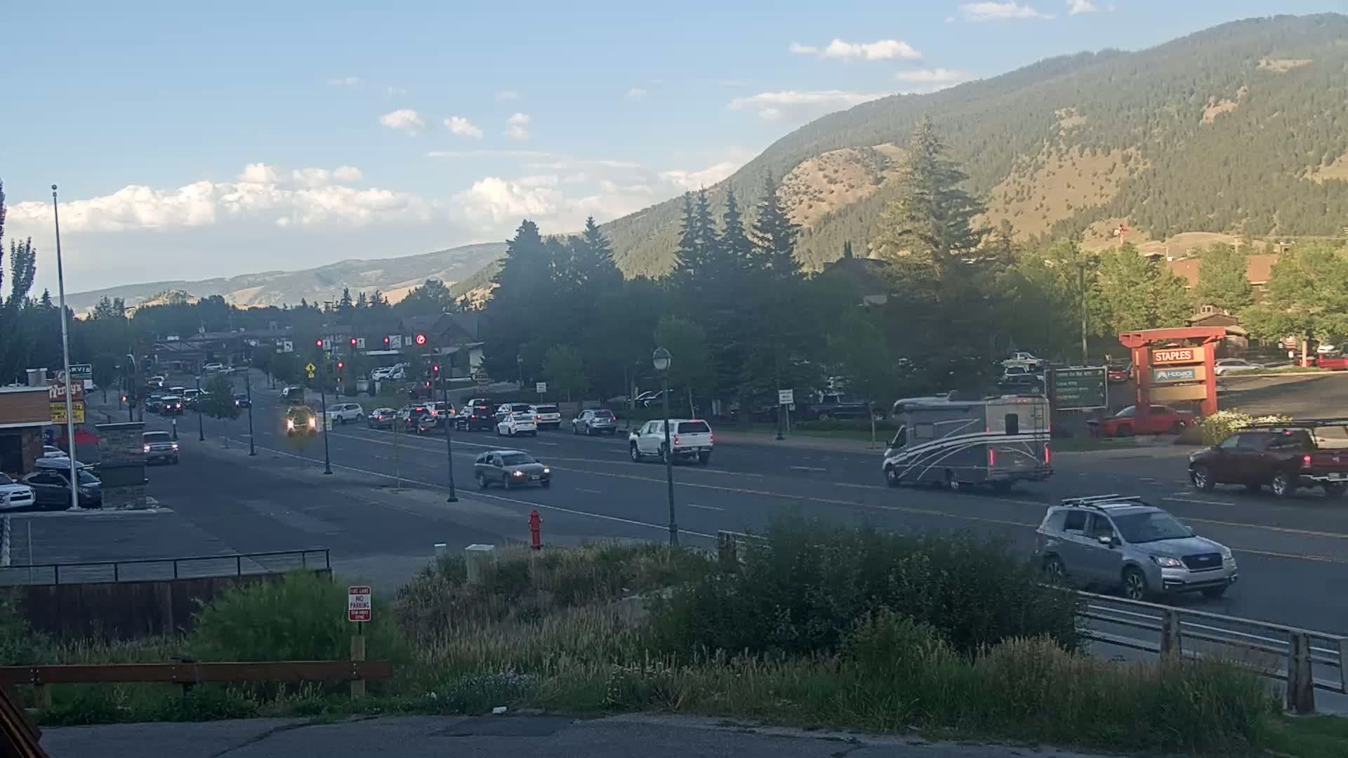 Jackson Hole, Jackson W Broadway Street 191 Live Cam - Jackson, Teton, Wyoming, USA