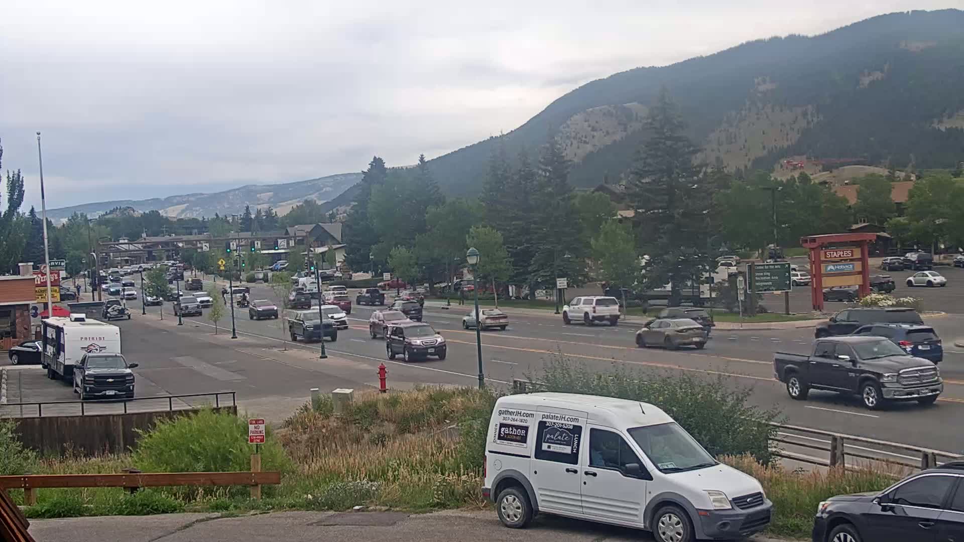 Jackson Hole, Jackson W Broadway Street 191 Live Cam - Jackson, Teton, Wyoming, USA