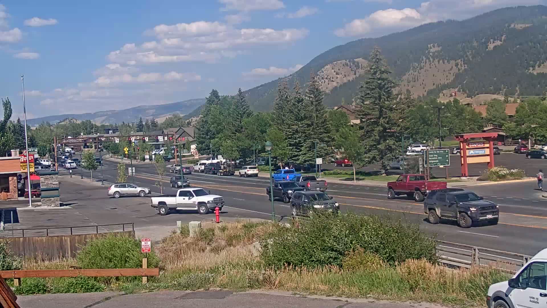 Jackson Hole, Jackson W Broadway Street 191 Live Cam - Jackson, Teton, Wyoming, USA