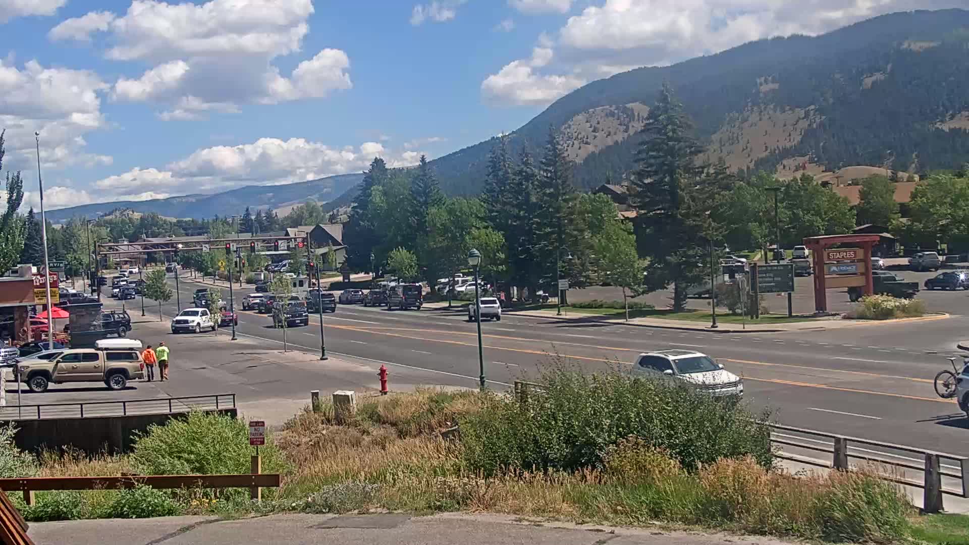 Jackson Hole, Jackson W Broadway Street 191 Live Cam - Jackson, Teton, Wyoming, USA