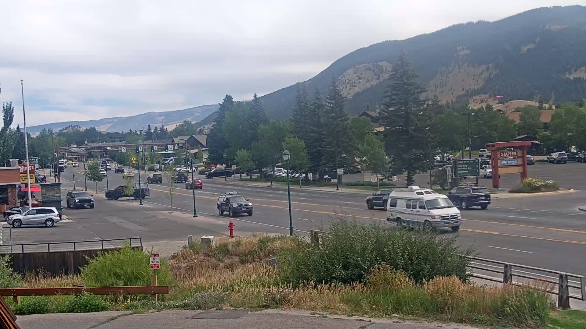 Jackson Hole, Jackson W Broadway Street 191 Live Cam - Jackson, Teton, Wyoming, USA