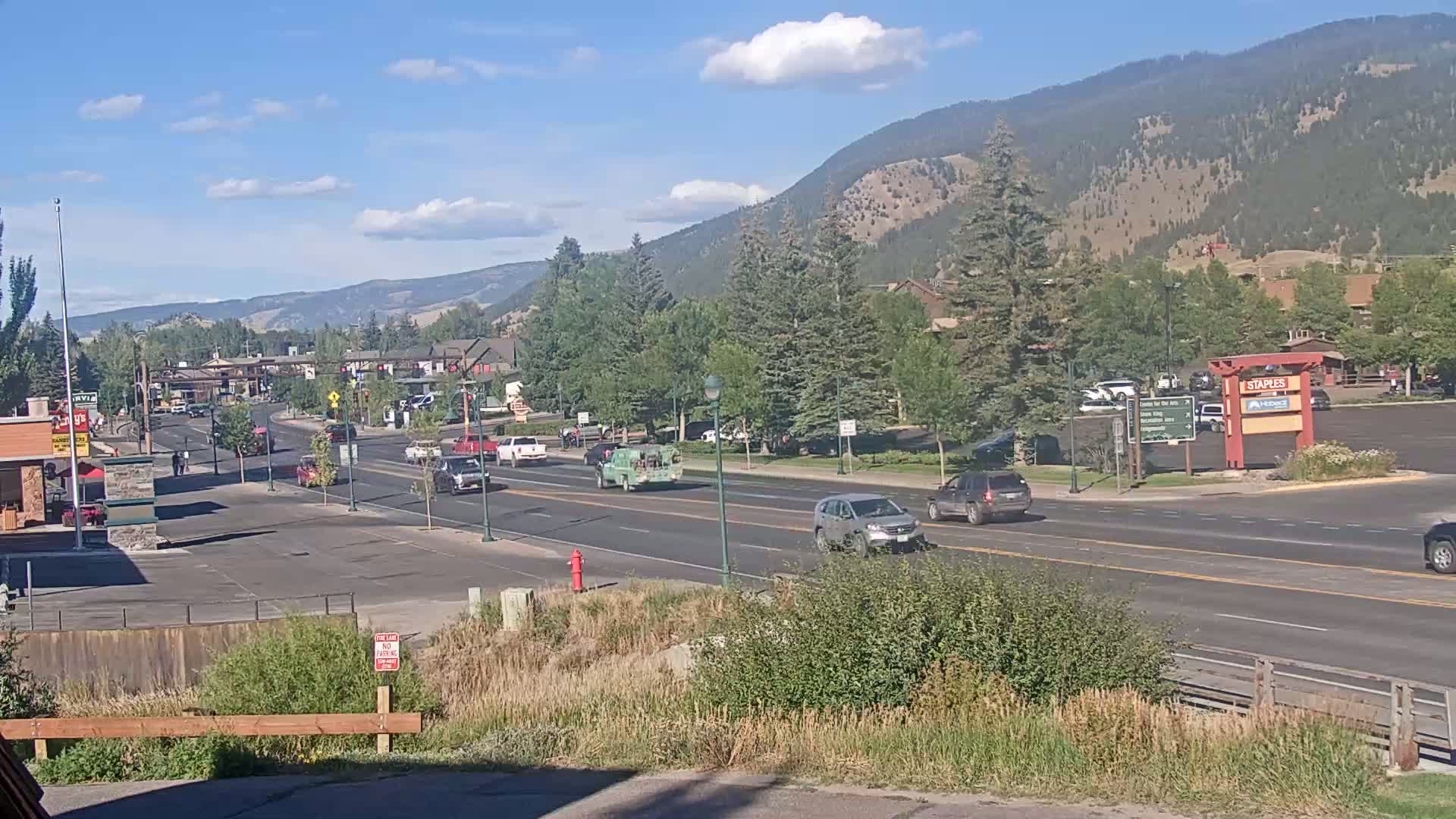 Jackson Hole, Jackson W Broadway Street 191 Live Cam - Jackson, Teton, Wyoming, USA