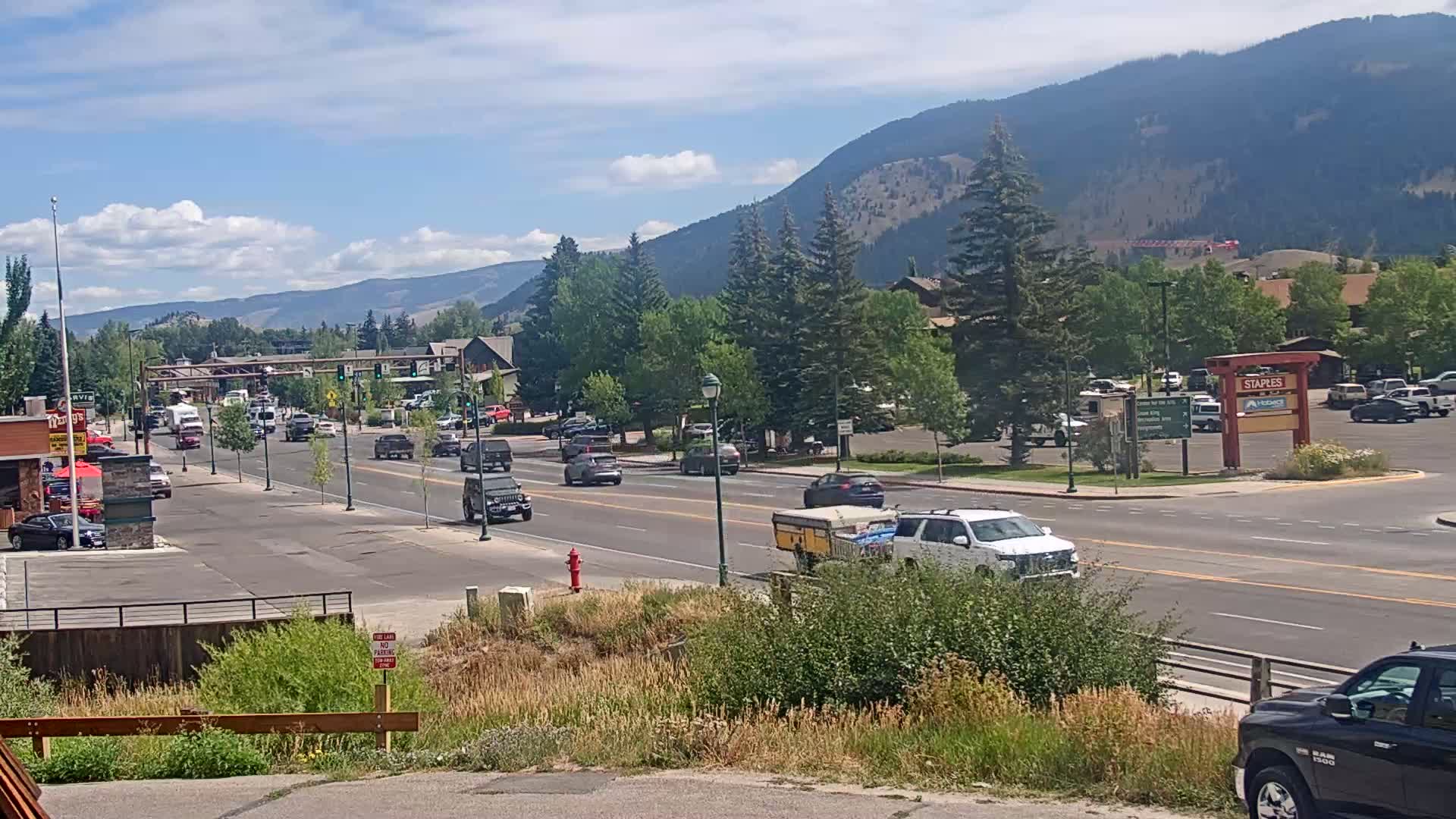 Jackson Hole, Jackson W Broadway Street 191 Live Cam - Jackson, Teton, Wyoming, USA