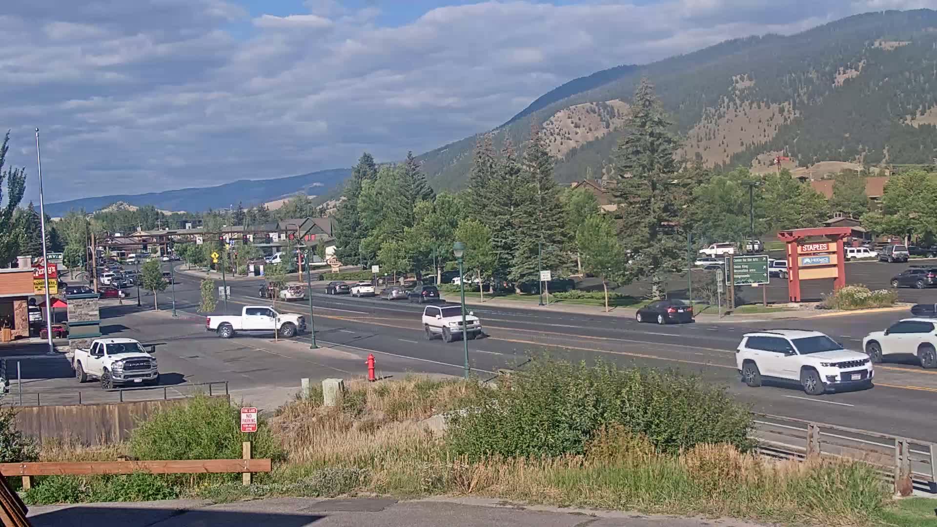 Jackson Hole, Jackson W Broadway Street 191 Live Cam - Jackson, Teton, Wyoming, USA