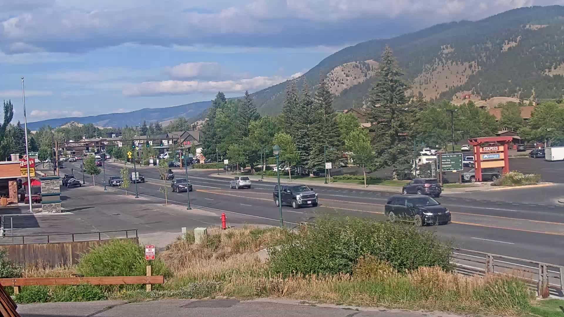 Jackson Hole, Jackson W Broadway Street 191 Live Cam - Jackson, Teton, Wyoming, USA