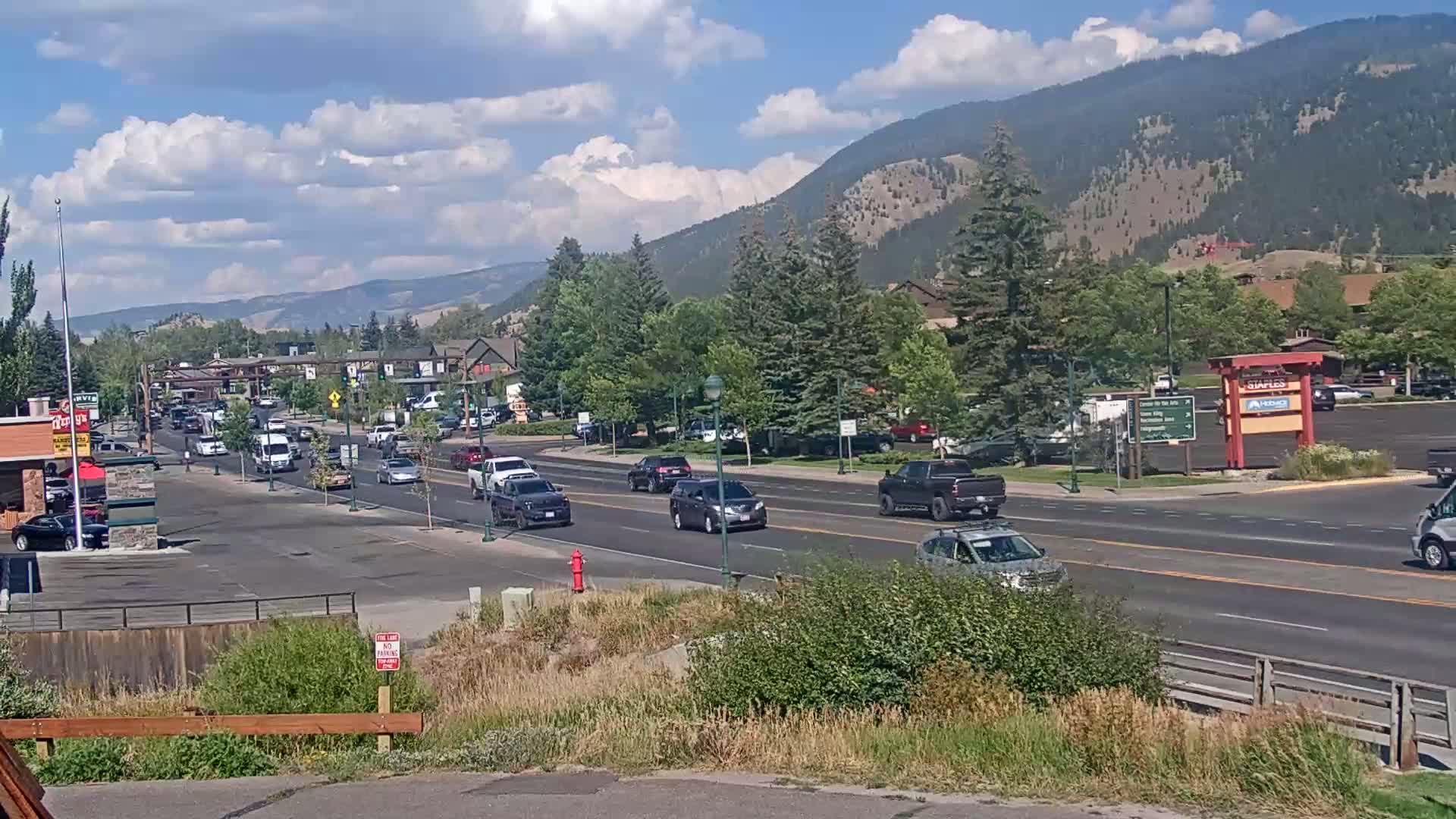 Jackson Hole, Jackson W Broadway Street 191 Live Cam - Jackson, Teton, Wyoming, USA