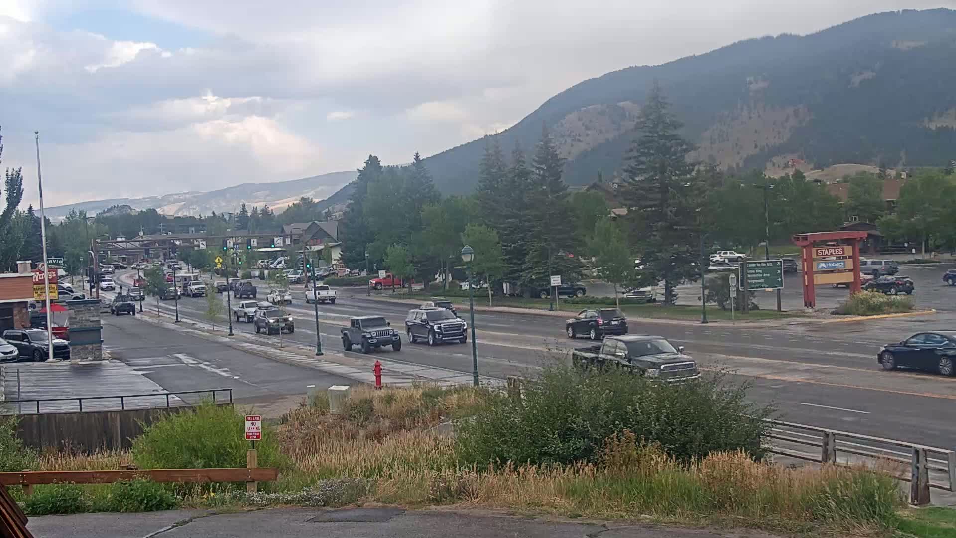 Jackson Hole, Jackson W Broadway Street 191 Live Cam - Jackson, Teton, Wyoming, USA