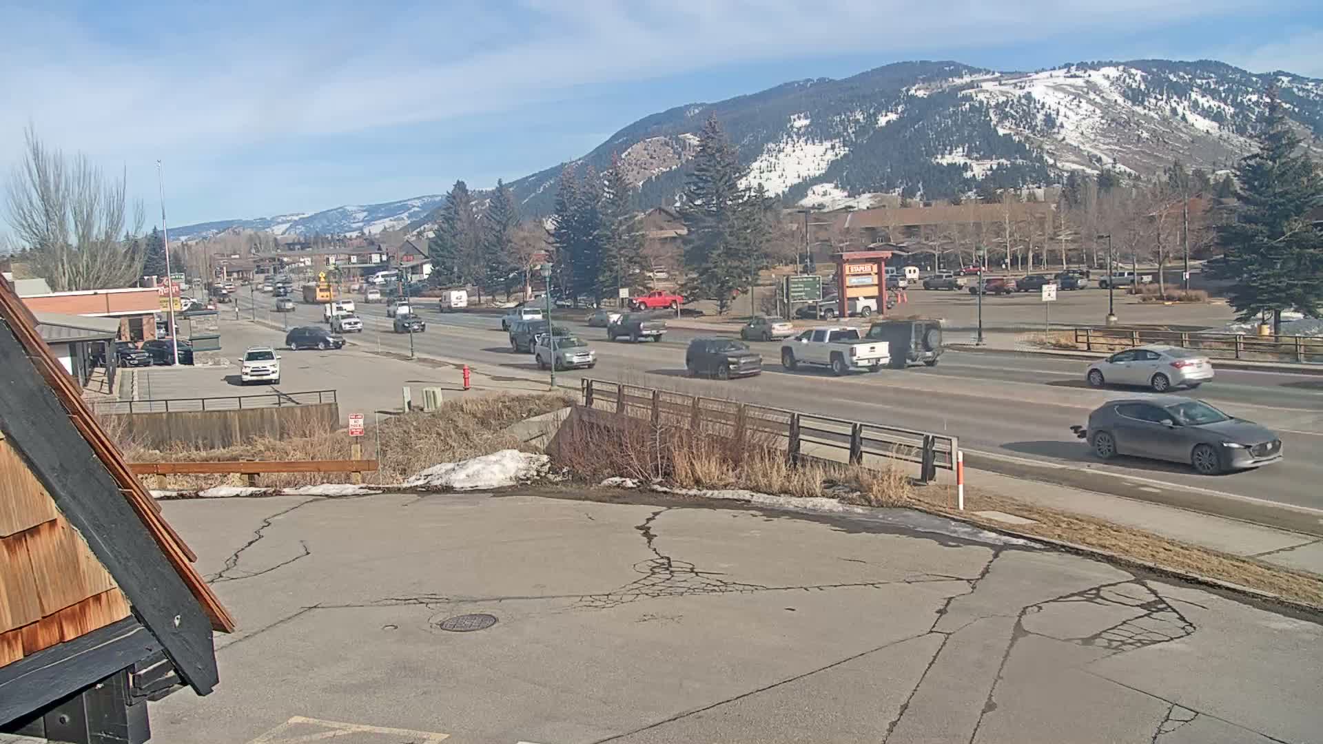 Jackson Hole, Jackson W Broadway Street 191 Live Cam - Jackson, Teton, Wyoming, USA