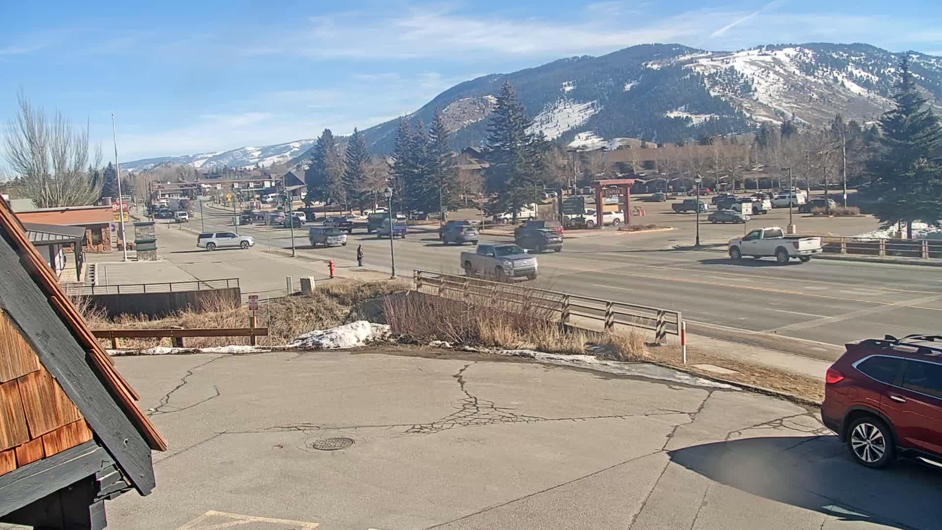 Jackson Hole, Jackson W Broadway Street 191 Live Cam - Jackson, Teton, Wyoming, USA