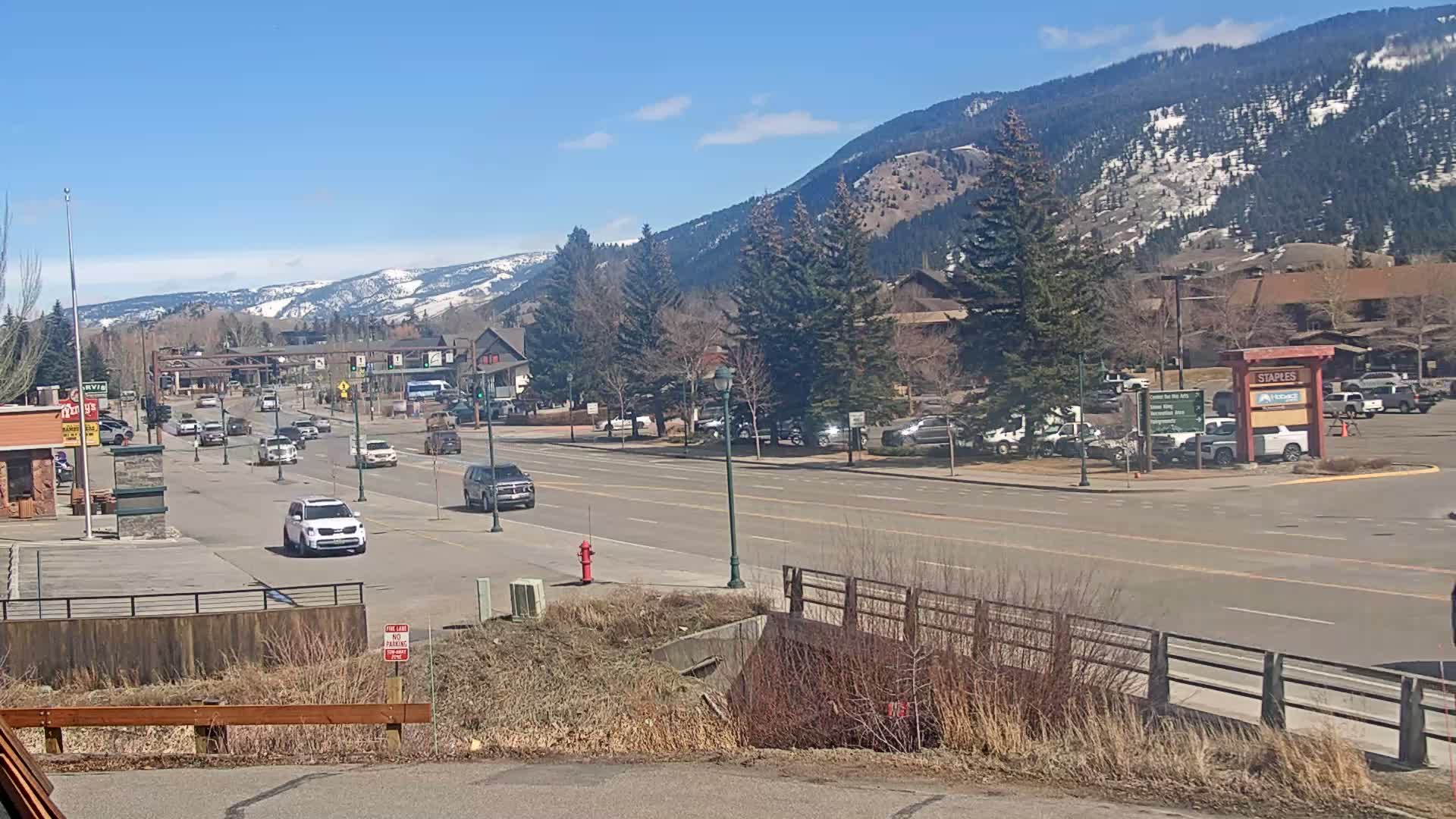 Jackson Hole, Jackson W Broadway Street 191 Live Cam - Jackson, Teton, Wyoming, USA