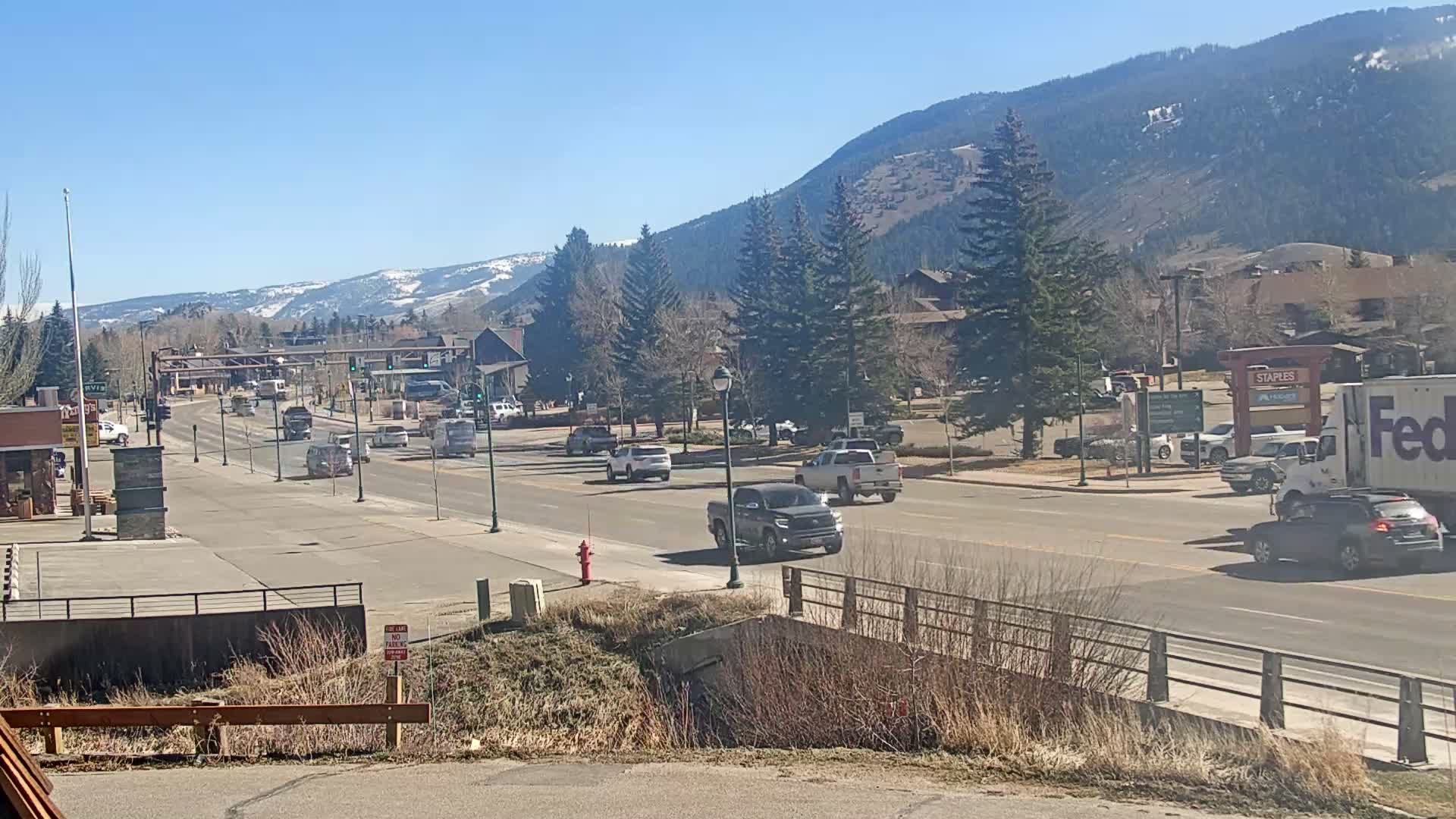 Jackson Hole, Jackson W Broadway Street 191 Live Cam - Jackson, Teton, Wyoming, USA