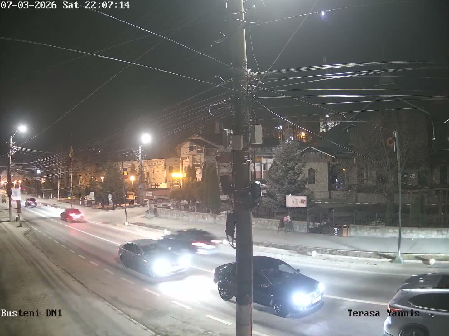 Prahova, Centru Busteni Town Center Live Cam - Busteni, Prahova, Romania