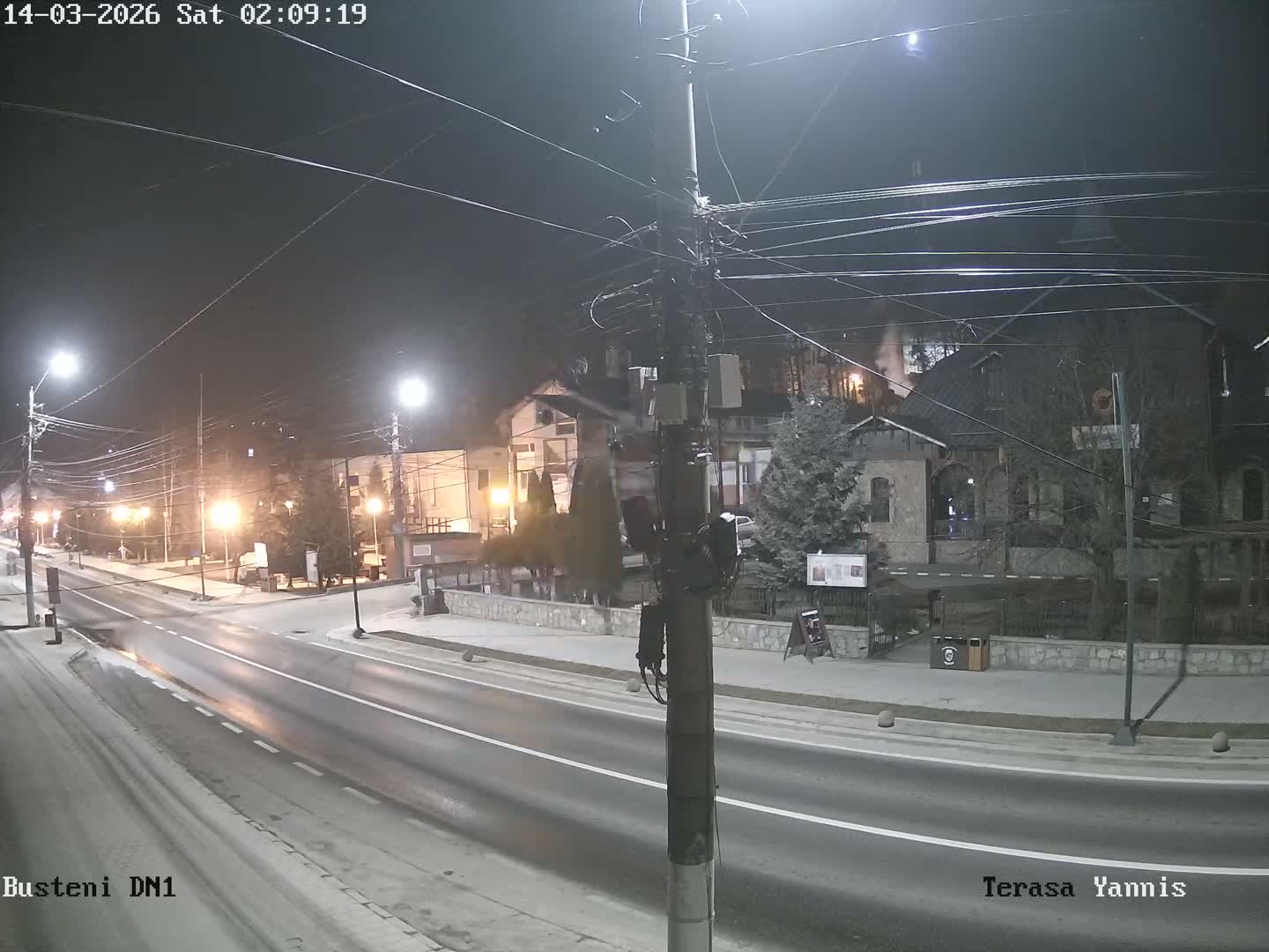 Prahova, Centru Busteni Town Center Live Cam - Busteni, Prahova, Romania