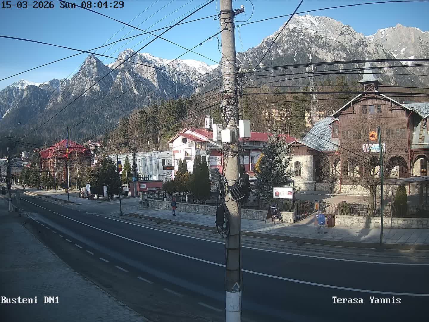 Prahova, Centru Busteni Town Center Live Cam - Busteni, Prahova, Romania