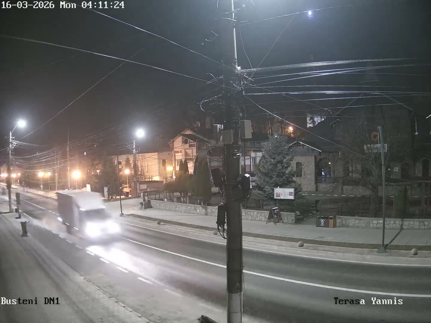 Prahova, Centru Busteni Town Center Live Cam - Busteni, Prahova, Romania