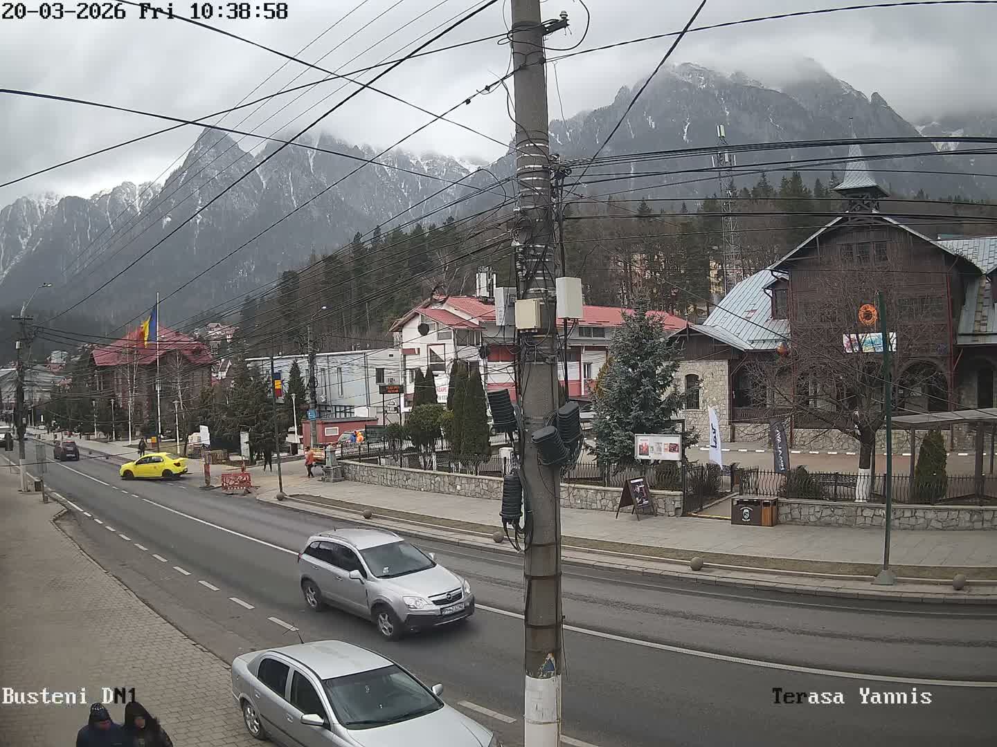 Prahova, Centru Busteni Town Center Live Cam - Busteni, Prahova, Romania