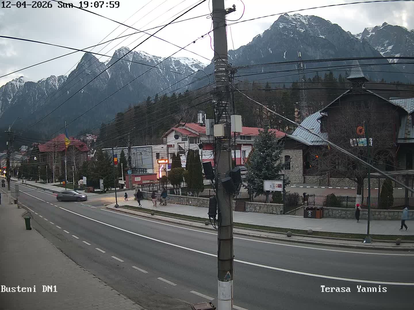 Prahova, Centru Busteni Town Center Live Cam - Busteni, Prahova, Romania
