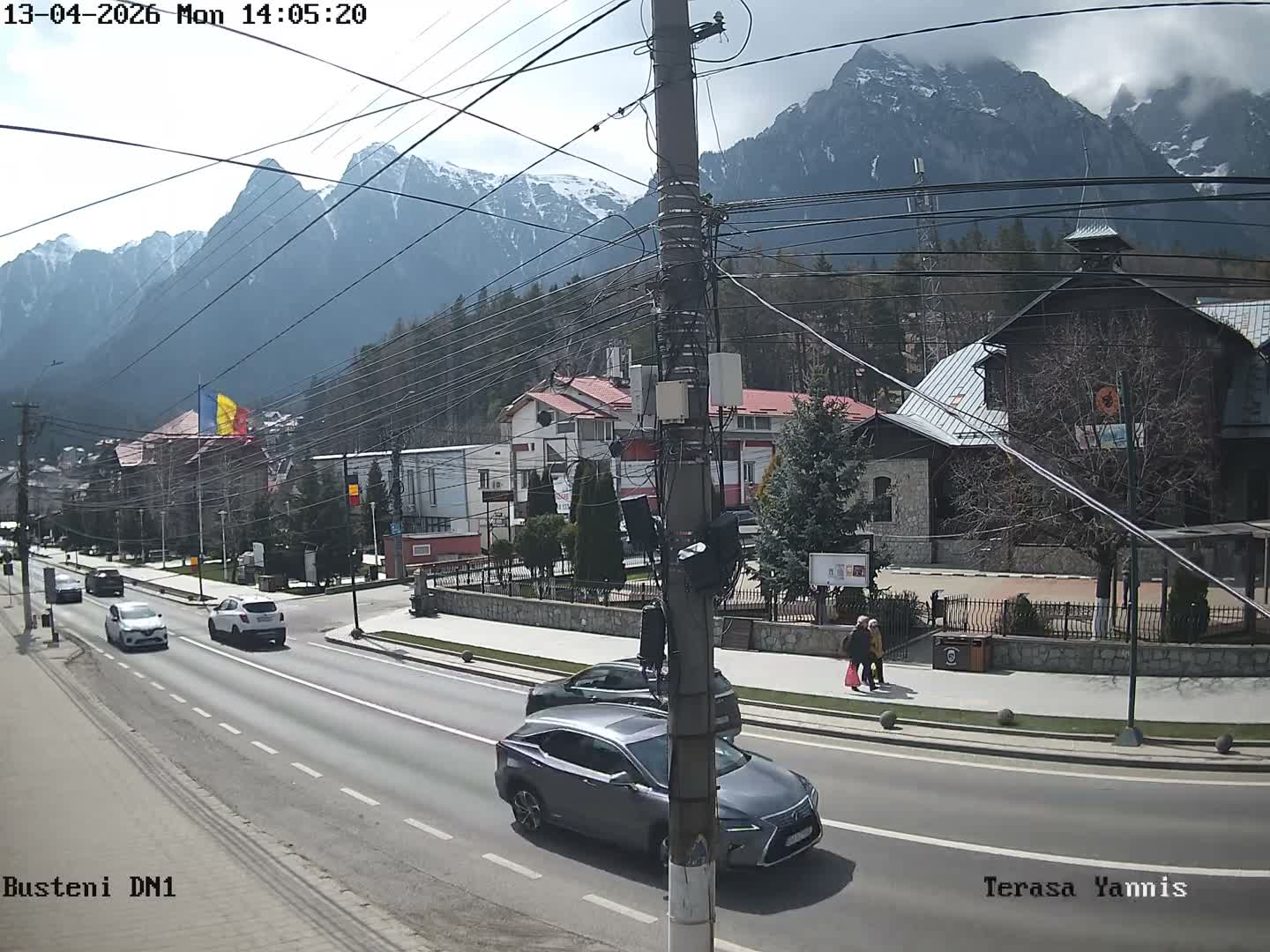 Prahova, Centru Busteni Town Center Live Cam - Busteni, Prahova, Romania