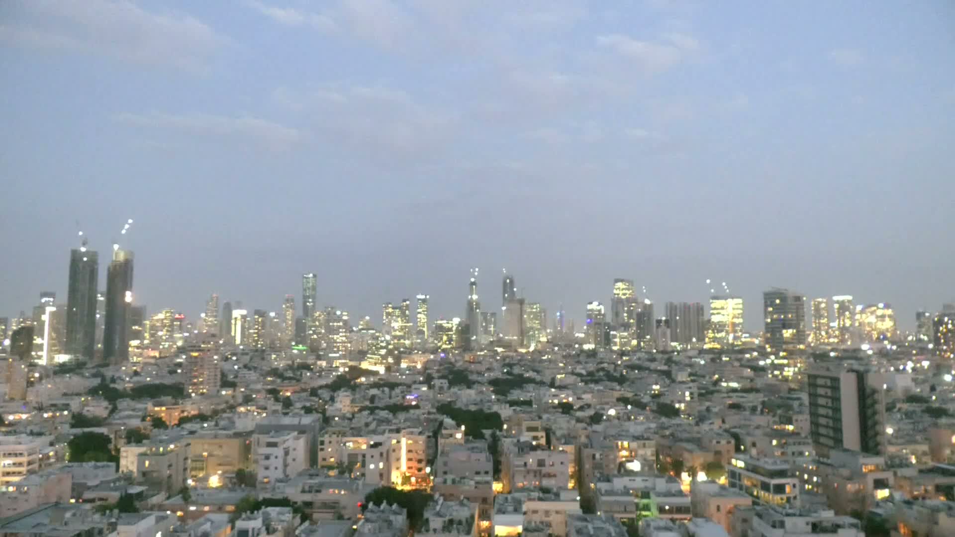 Tel Aviv-Yafo ( קו הרקיע של תל אביב ) Tel Aviv Skyline Live Cam - Old North , Tel Aviv, Israel
