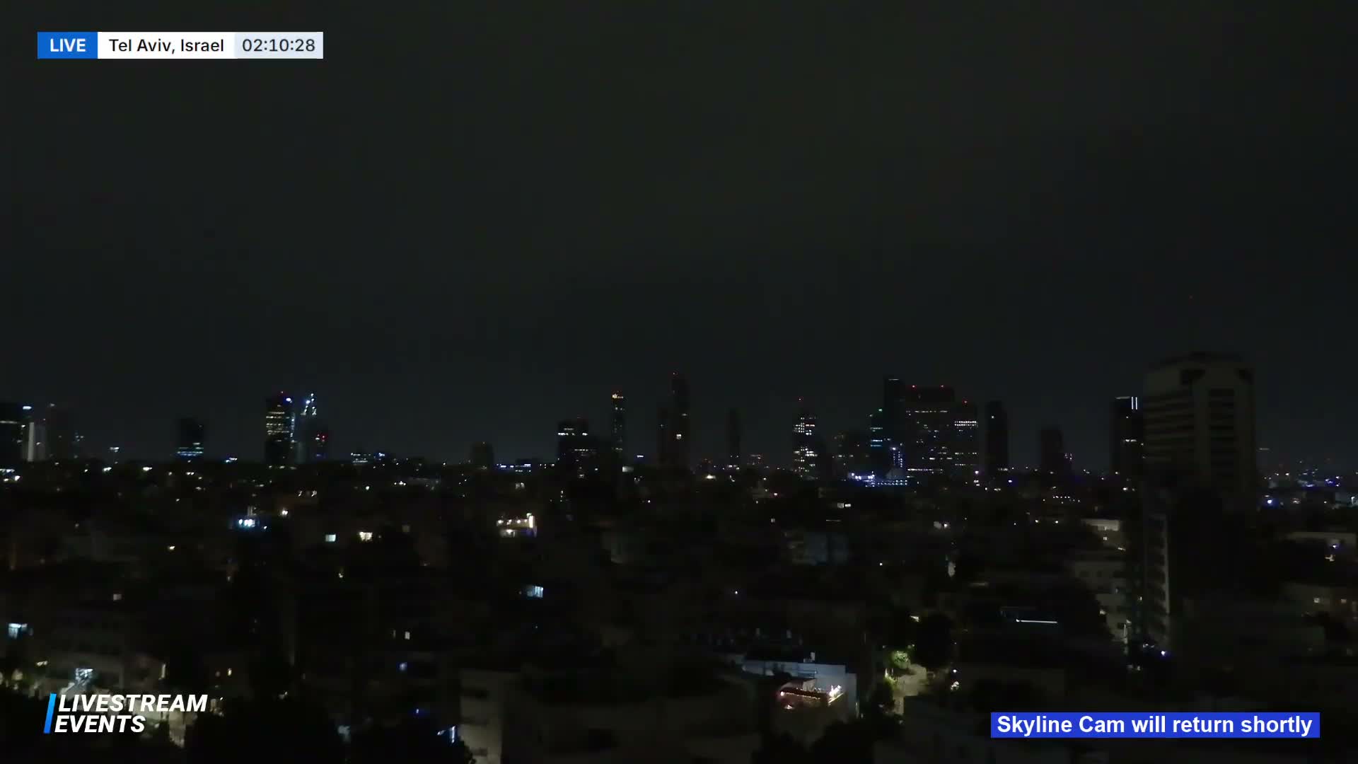 Rosh Haayin, ( נוף עירוני של תל אביב מראש העין )Tel-Aviv City View from Rosh Haayin, Tel Aviv Live Cam - Rosh Ha'Ayin, Central, Israel