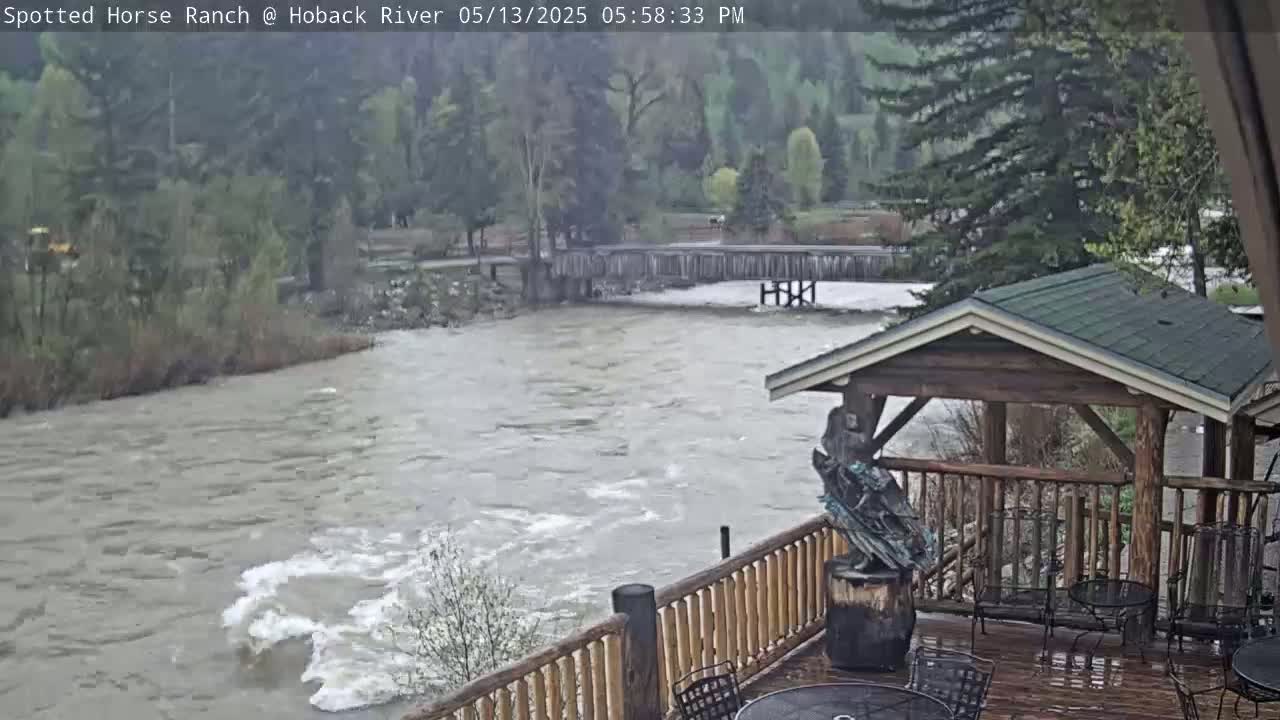 Hoback River View from Spotted Horse Ranch Live Cam - Hoback, Teton, Wyoming, USA