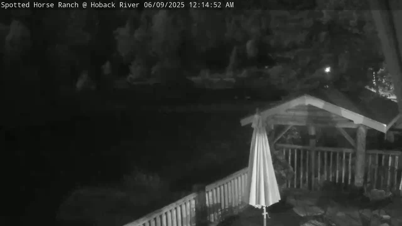 Hoback River View from Spotted Horse Ranch Live Cam - Hoback, Teton, Wyoming, USA