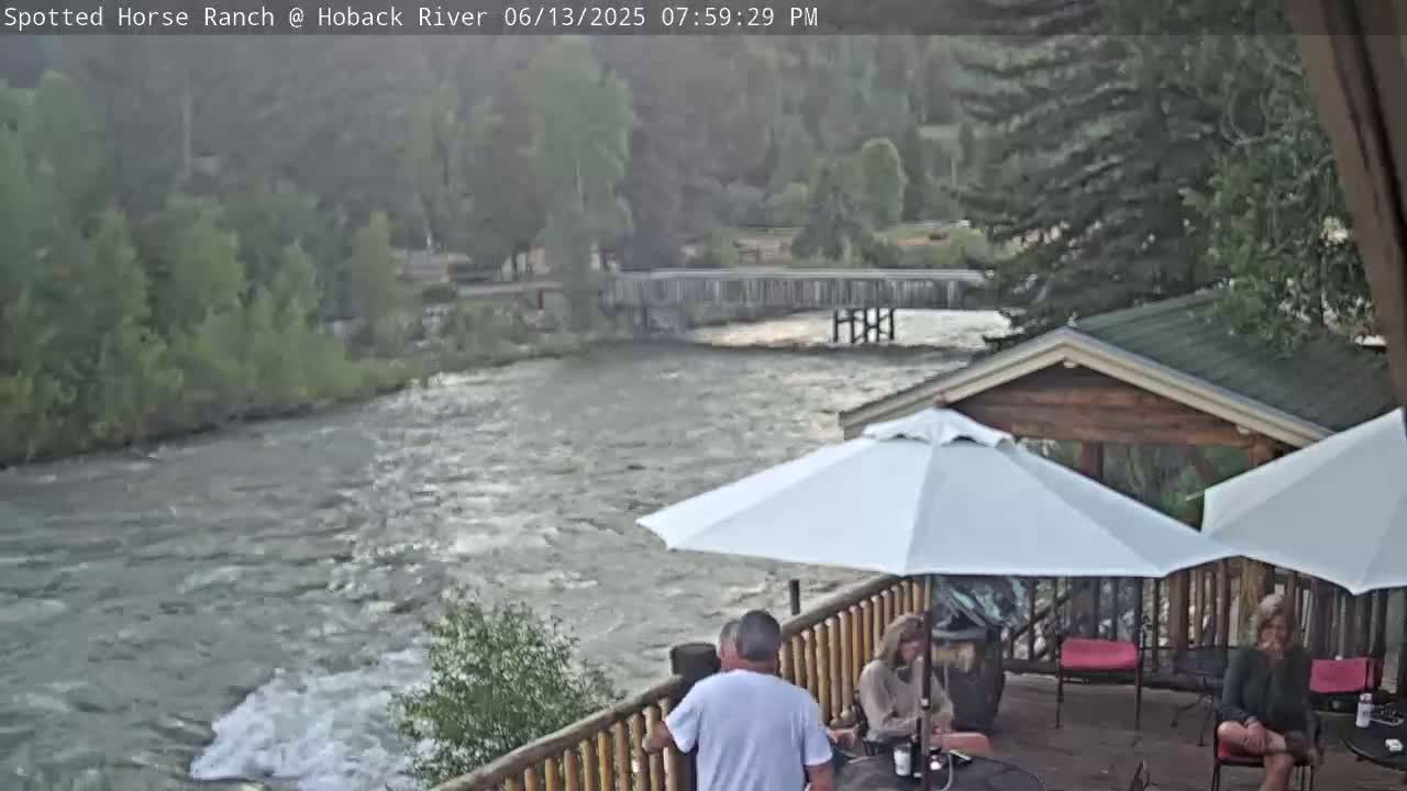 Hoback River View from Spotted Horse Ranch Live Cam - Hoback, Teton, Wyoming, USA