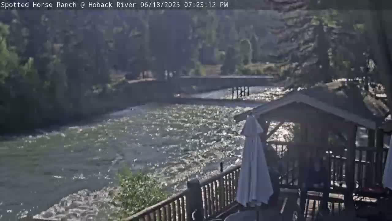 Hoback River View from Spotted Horse Ranch Live Cam - Hoback, Teton, Wyoming, USA