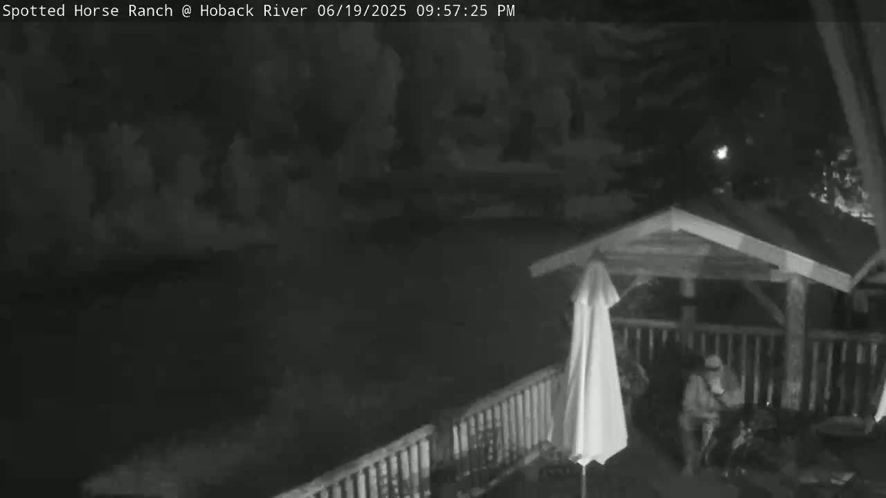 Hoback River View from Spotted Horse Ranch Live Cam - Hoback, Teton, Wyoming, USA