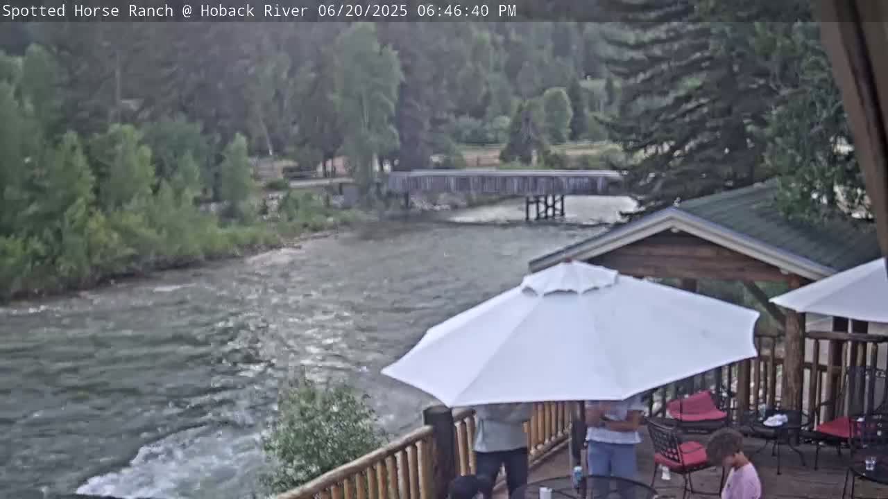 Hoback River View from Spotted Horse Ranch Live Cam - Hoback, Teton, Wyoming, USA