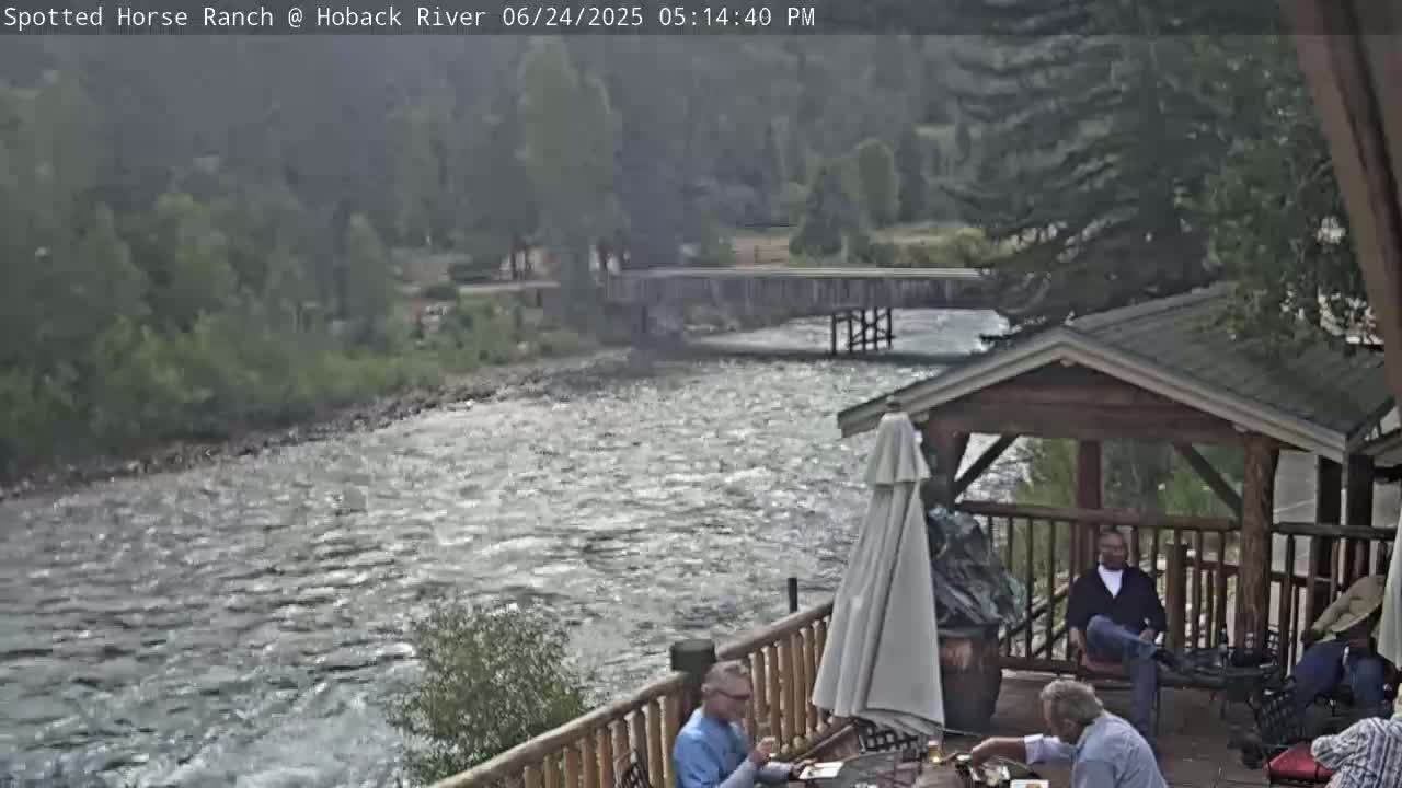 Hoback River View from Spotted Horse Ranch Live Cam - Hoback, Teton, Wyoming, USA