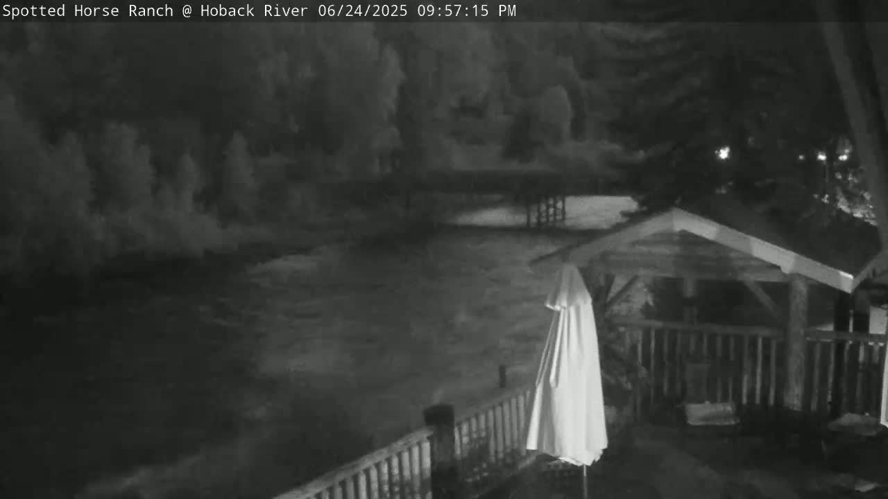 Hoback River View from Spotted Horse Ranch Live Cam - Hoback, Teton, Wyoming, USA