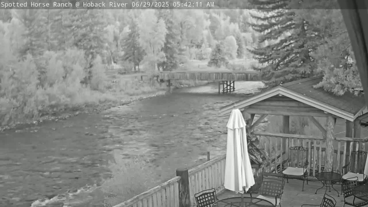 Hoback River View from Spotted Horse Ranch Live Cam - Hoback, Teton, Wyoming, USA