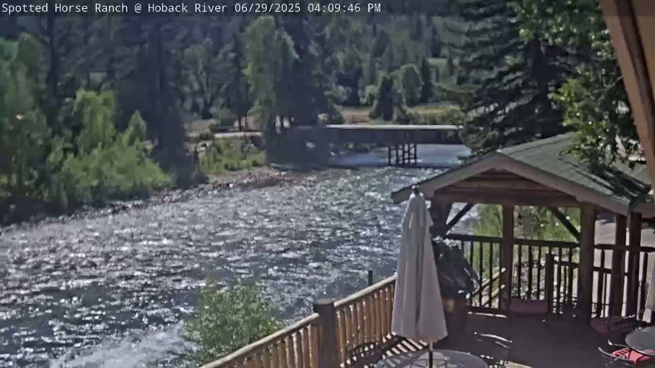 Hoback River View from Spotted Horse Ranch Live Cam - Hoback, Teton, Wyoming, USA