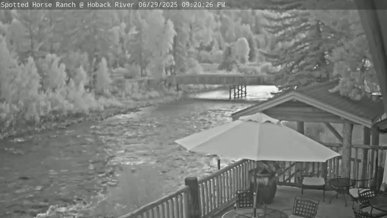 Hoback River View from Spotted Horse Ranch Live Cam - Hoback, Teton, Wyoming, USA