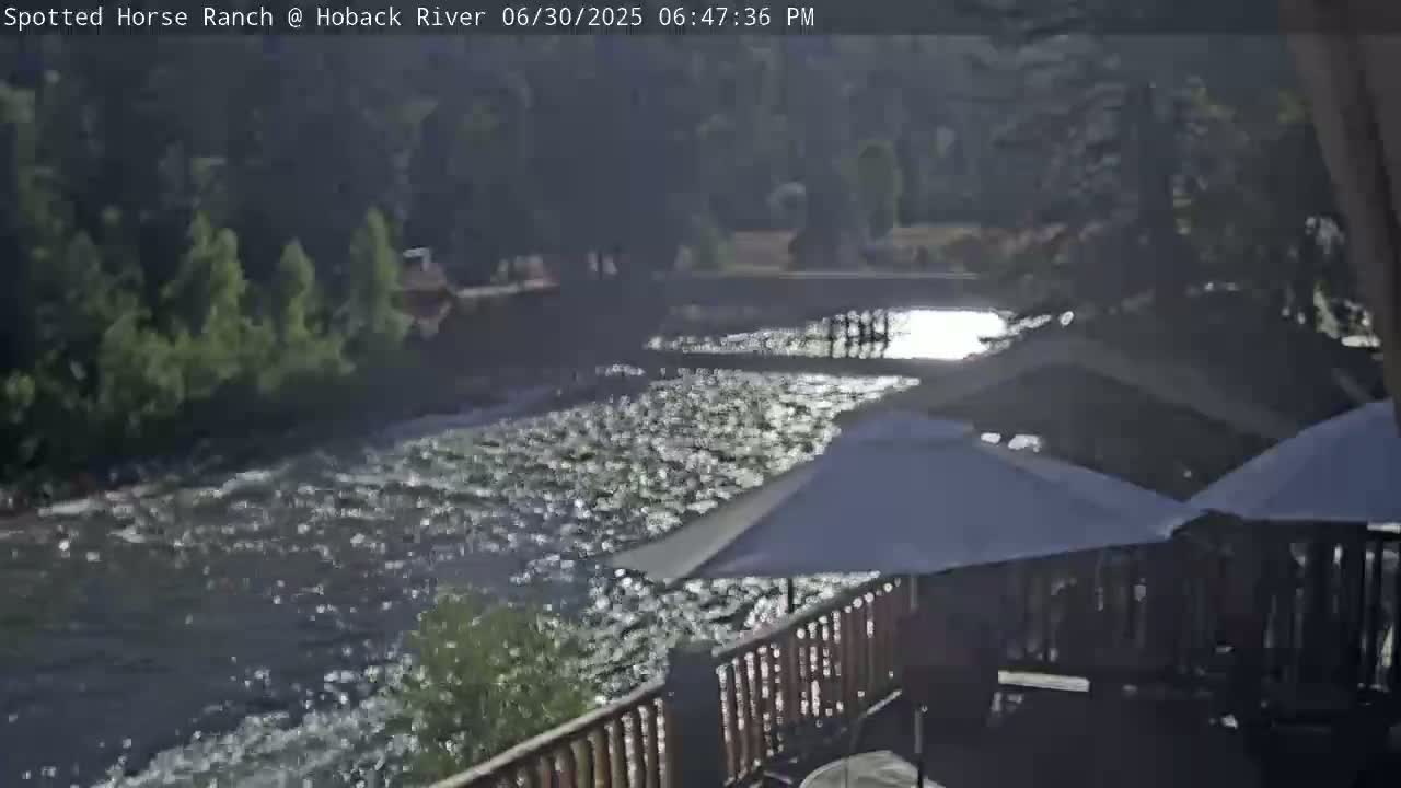 Hoback River View from Spotted Horse Ranch Live Cam - Hoback, Teton, Wyoming, USA