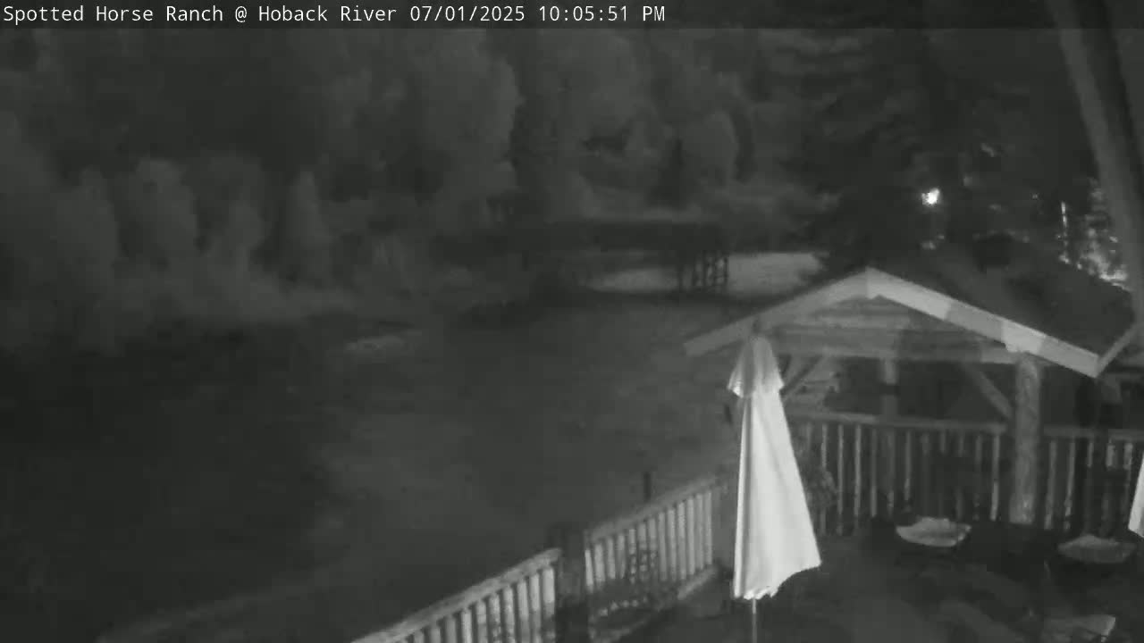 Hoback River View from Spotted Horse Ranch Live Cam - Hoback, Teton, Wyoming, USA