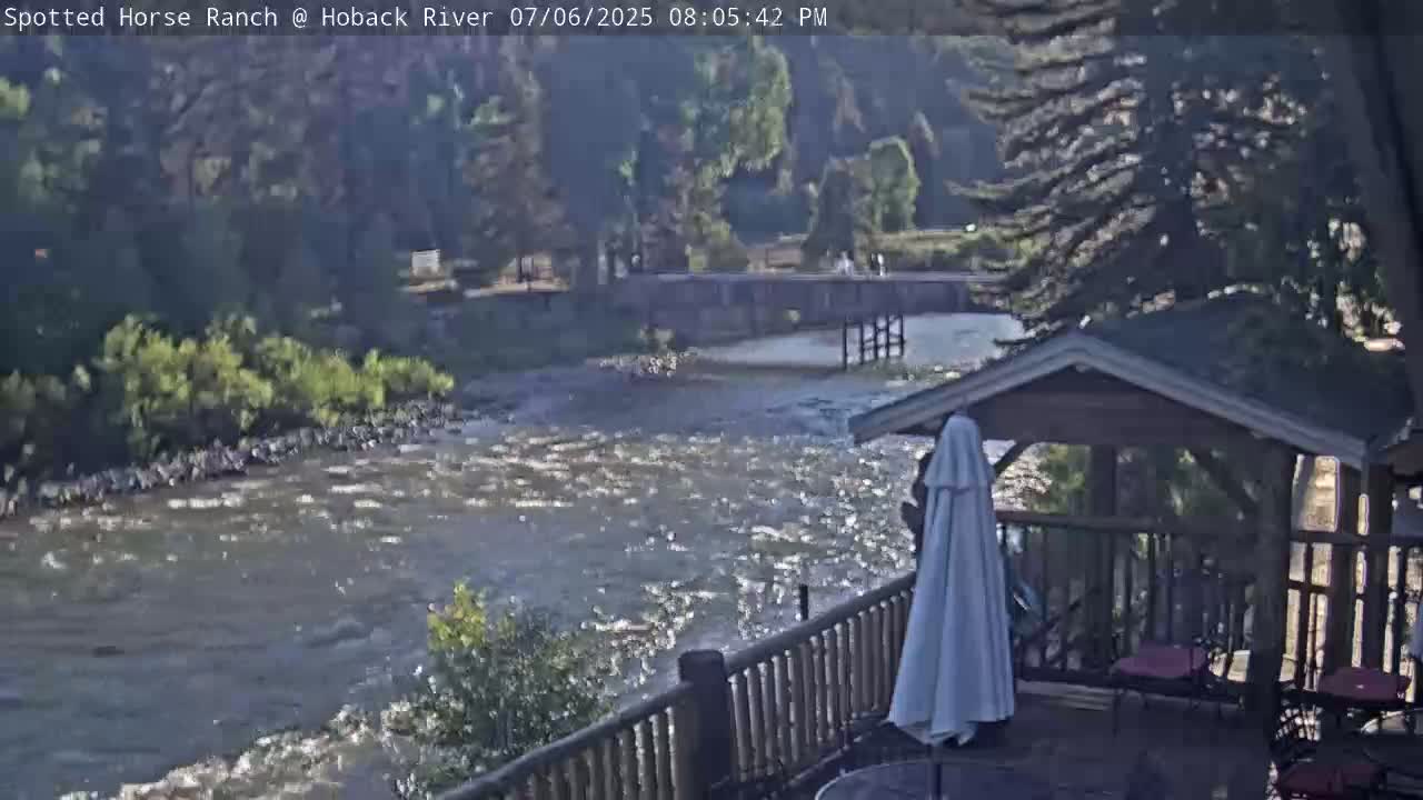 Hoback River View from Spotted Horse Ranch Live Cam - Hoback, Teton, Wyoming, USA