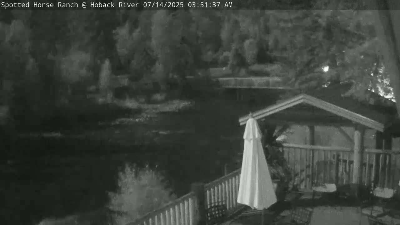 Hoback River View from Spotted Horse Ranch Live Cam - Hoback, Teton, Wyoming, USA