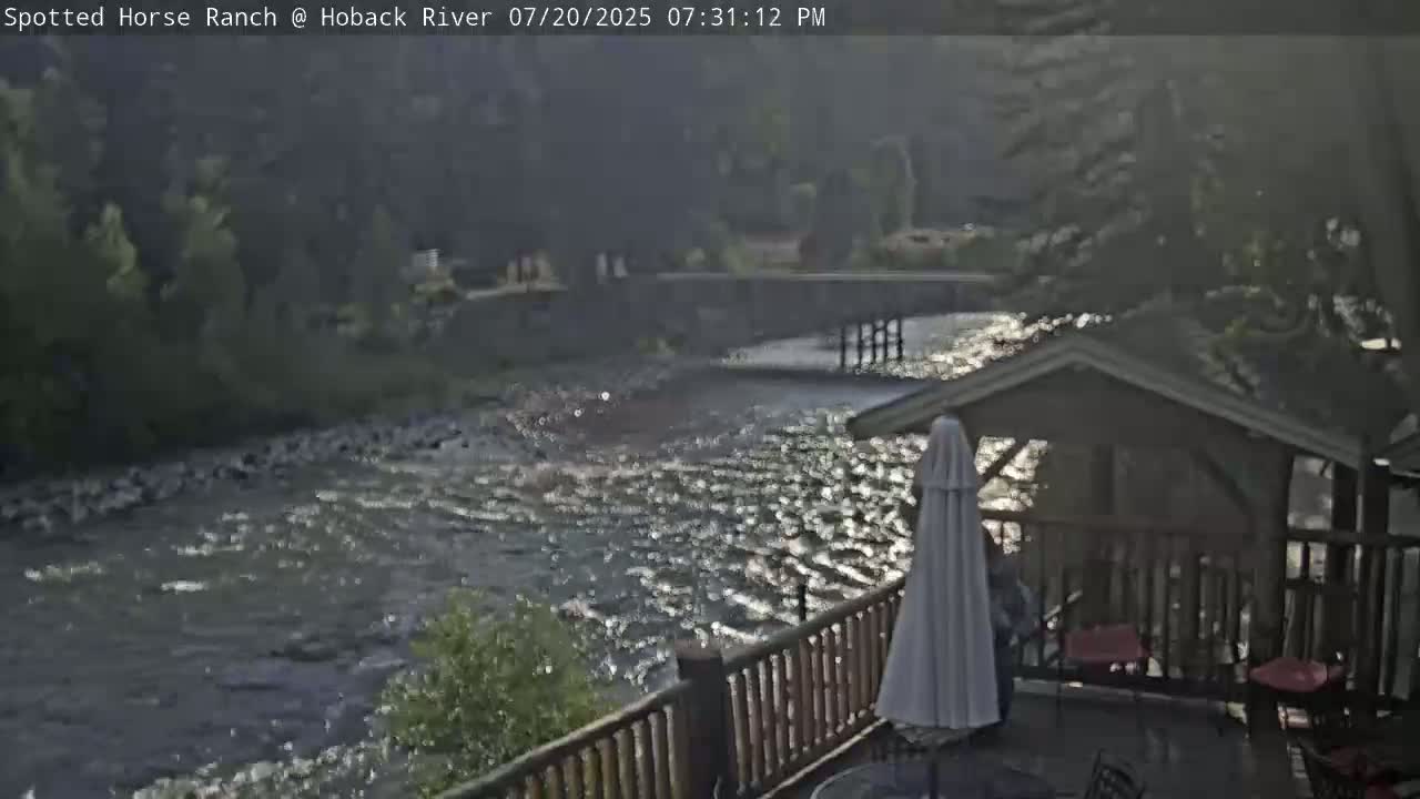 Hoback River View from Spotted Horse Ranch Live Cam - Hoback, Teton, Wyoming, USA