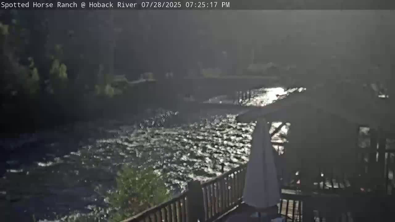 Hoback River View from Spotted Horse Ranch Live Cam - Hoback, Teton, Wyoming, USA