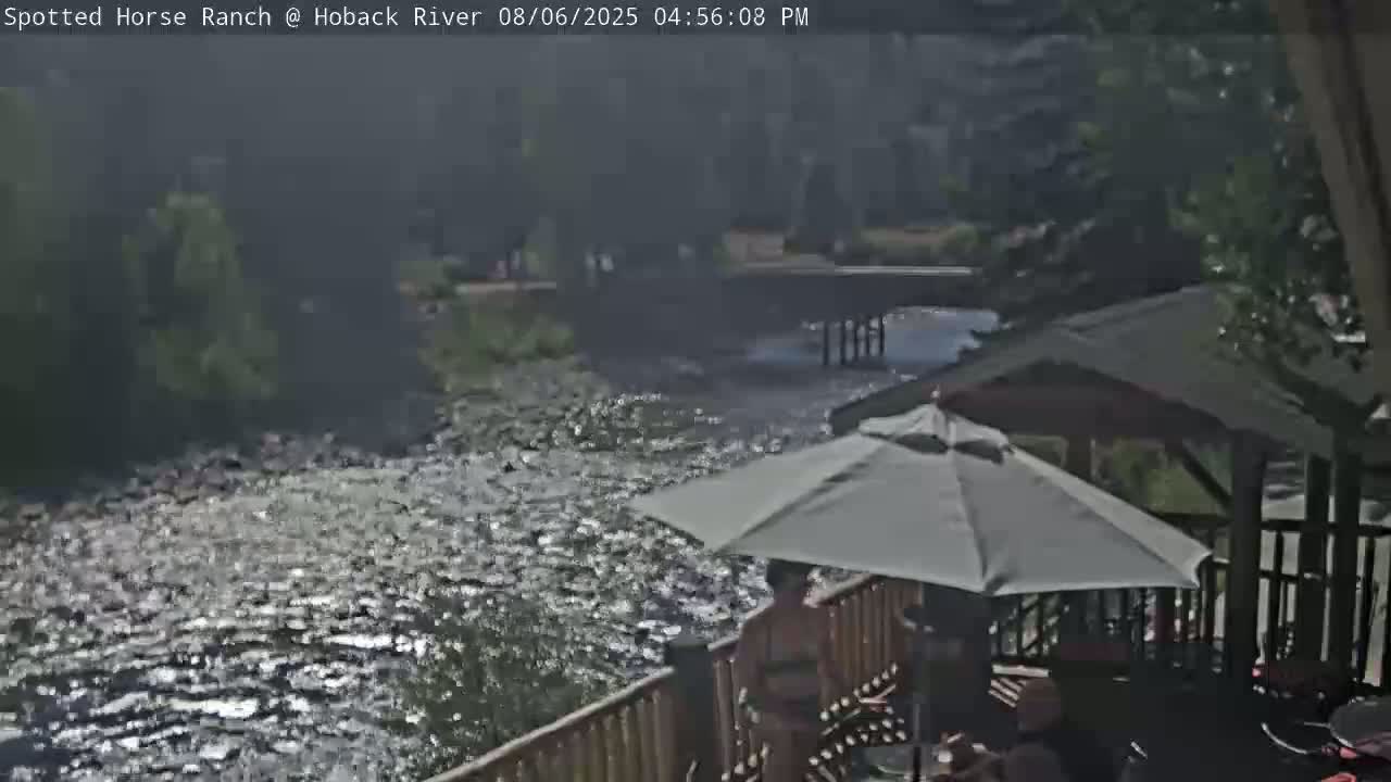 Hoback River View from Spotted Horse Ranch Live Cam - Hoback, Teton, Wyoming, USA