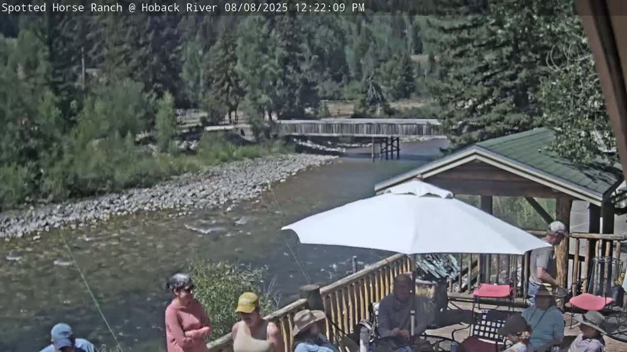Hoback River View from Spotted Horse Ranch Live Cam - Hoback, Teton, Wyoming, USA