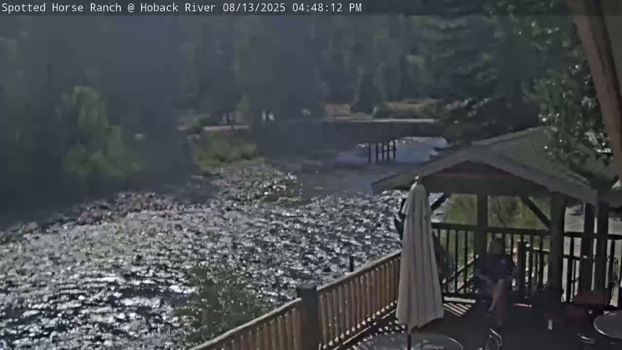 Hoback River View from Spotted Horse Ranch Live Cam - Hoback, Teton, Wyoming, USA