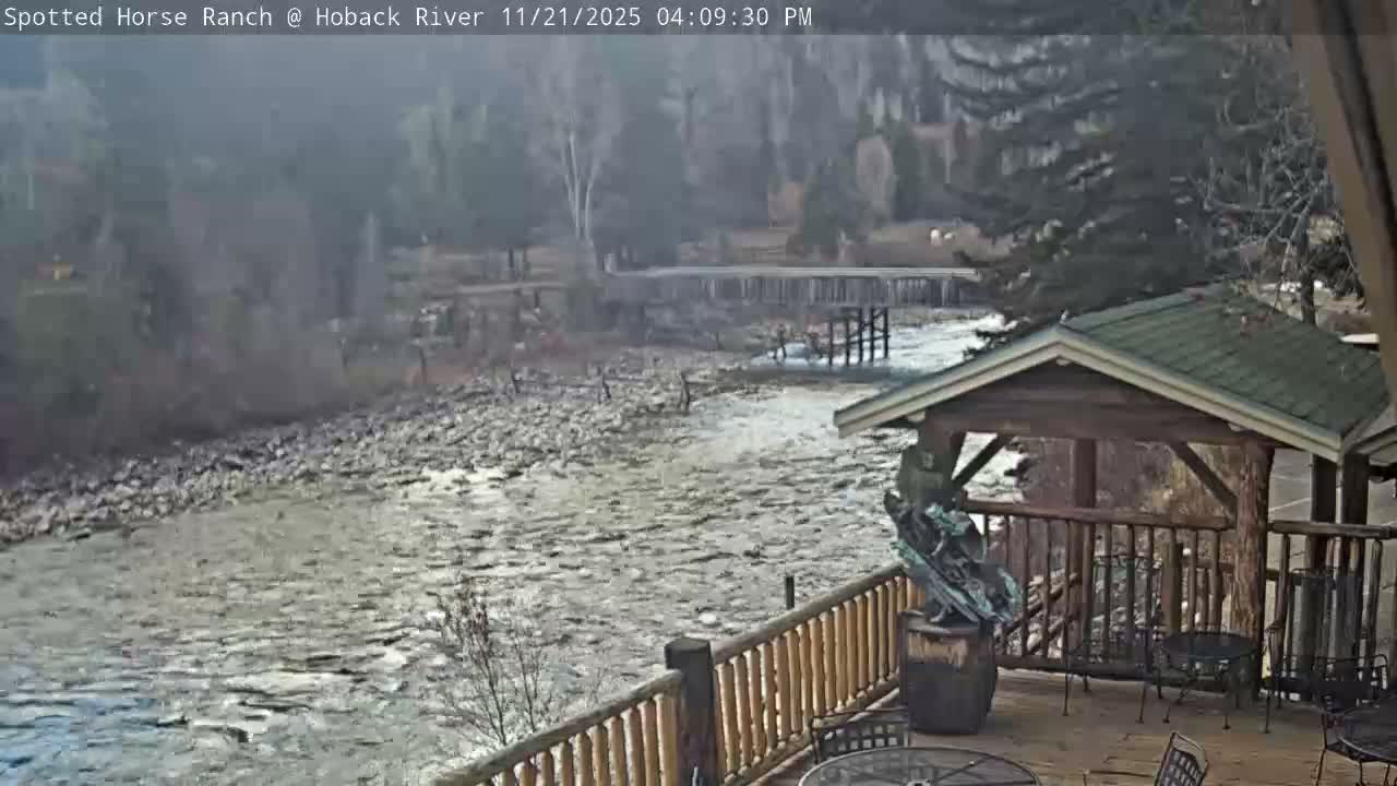 Hoback River View from Spotted Horse Ranch Live Cam - Hoback, Teton, Wyoming, USA