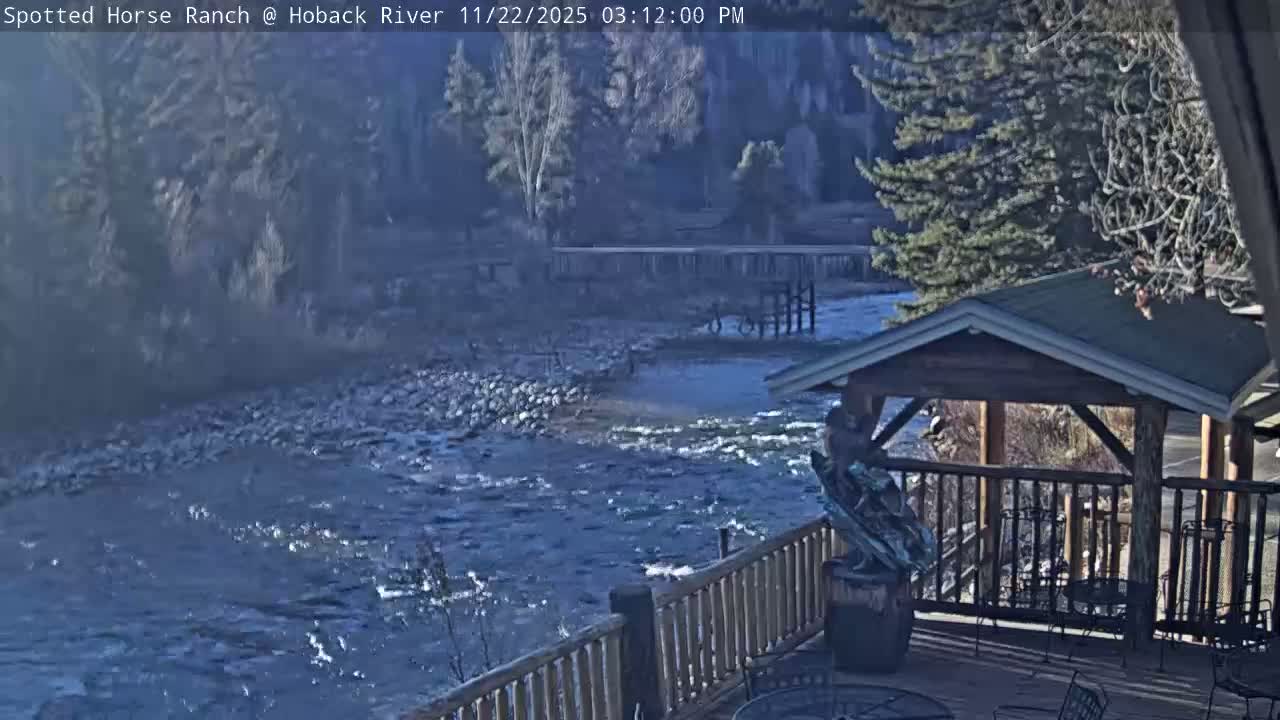 Hoback River View from Spotted Horse Ranch Live Cam - Hoback, Teton, Wyoming, USA